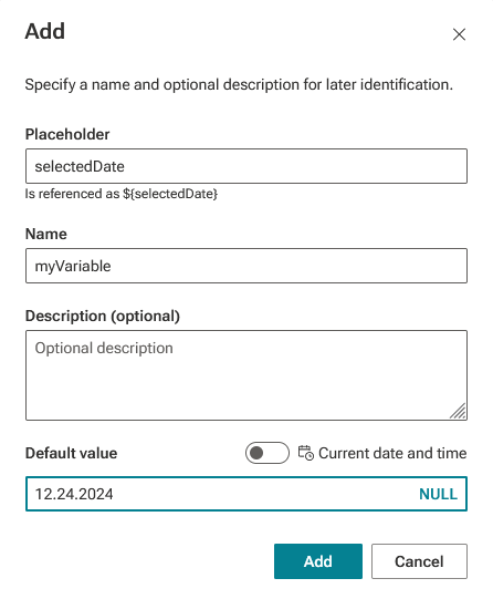 Configure variable