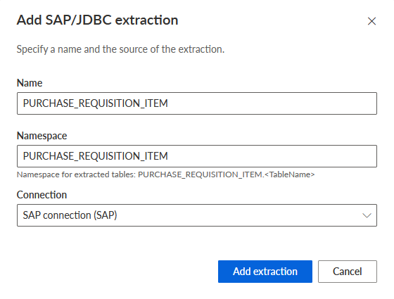 Add SAP extraction