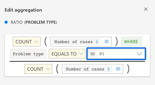Configure ratio