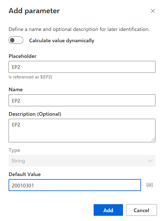 Local parameters