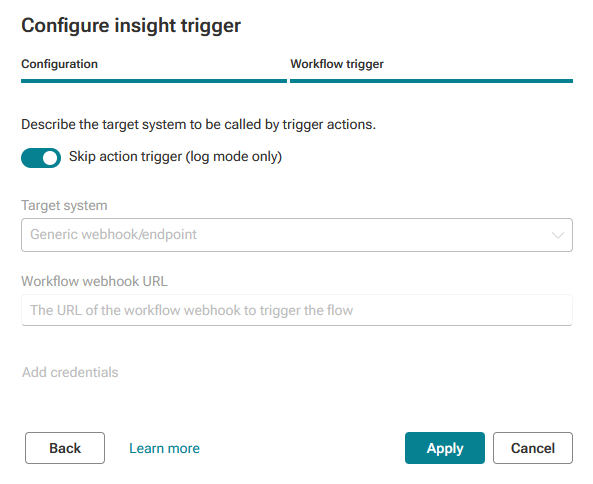 Skip trigger