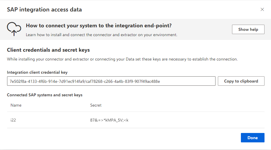 Connected SAP systems