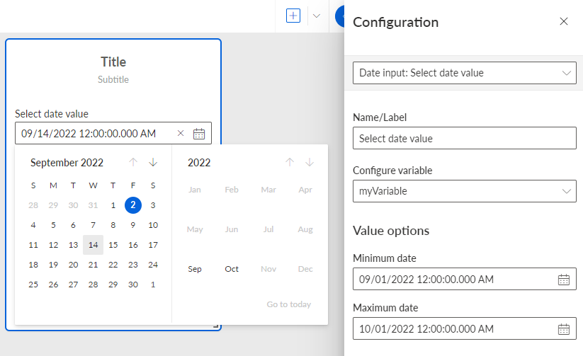 Date input
