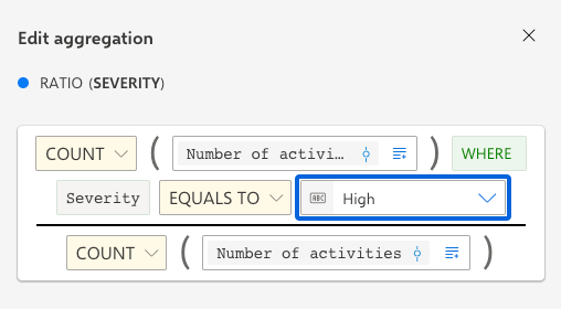 Ratio configuration